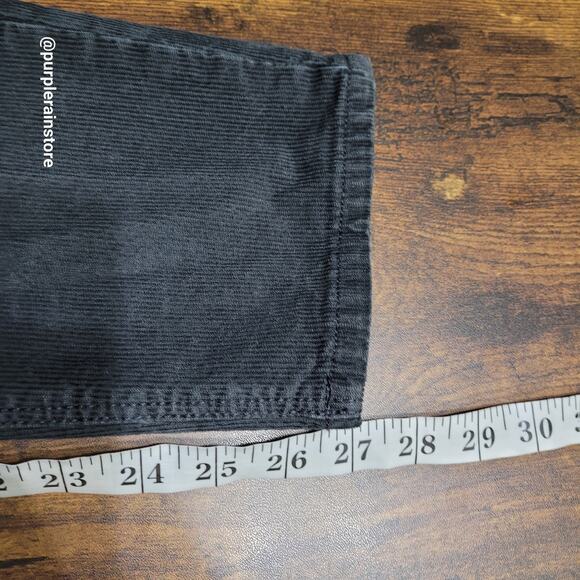 American Eagle Corduroy Mom Jeans 6 R Super Stretch Gray Preppy Minimalist - Picture 9 of 11